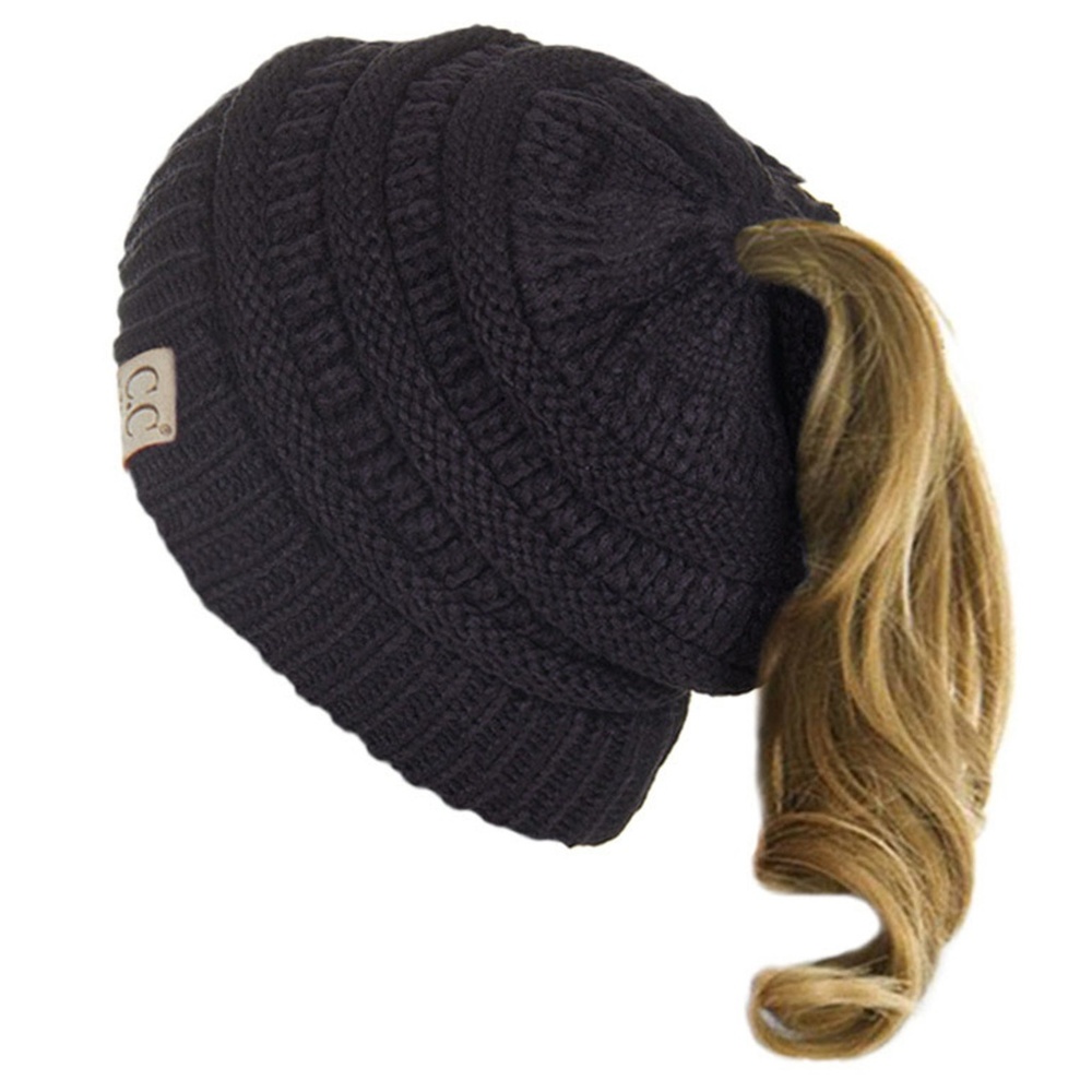 C.C Children Messy Bun Ponytail Beanie Hat
